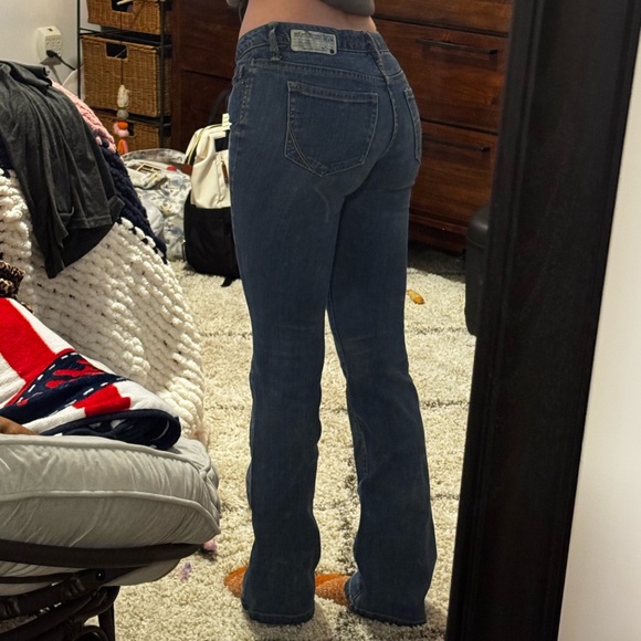 Converse Dark Blue Women's Low-Rise Bootcut Jeans - Picture 2 of 8